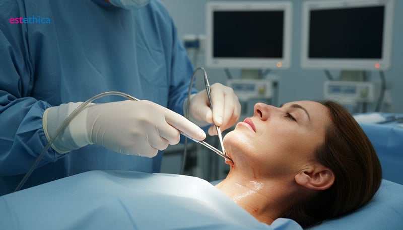 Rejuvenecimiento Facial y del Cuello: Perfilado de Mandíbula