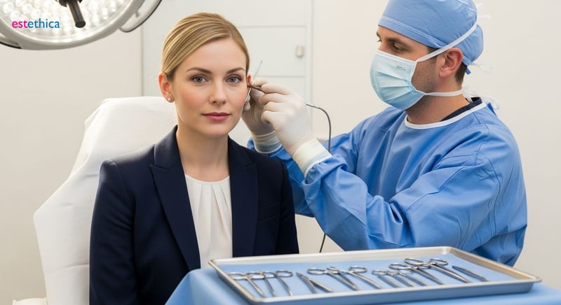 Ear Pinning: Balanced Look