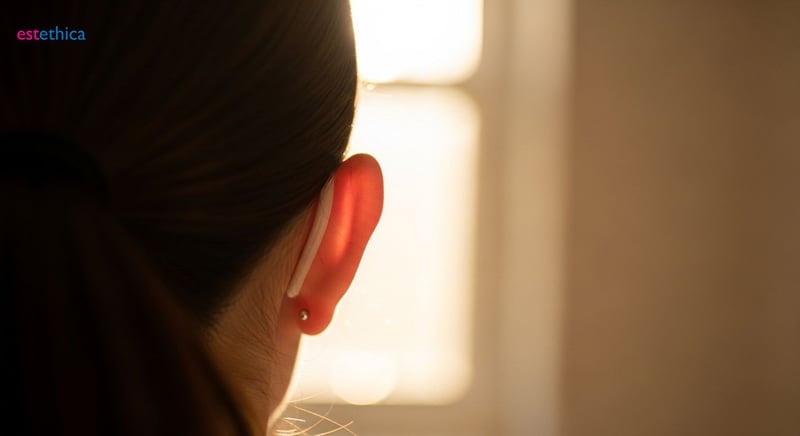 Ear pinning surgery for correcting protruding ears