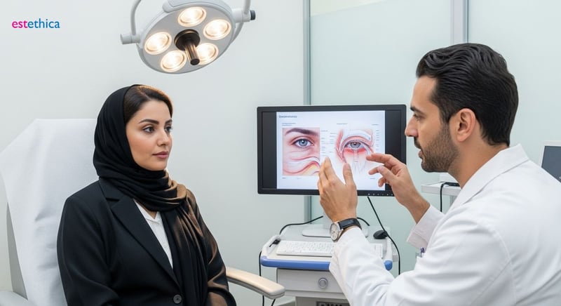 الاستعداد لعملية تجميل الجفون