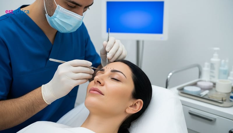 Resultados Antes y Después del Trasplante de Cejas