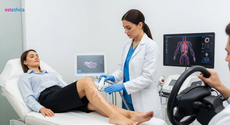 Escleroterapia: Tratamiento varices Kozmetik Dermatoloji