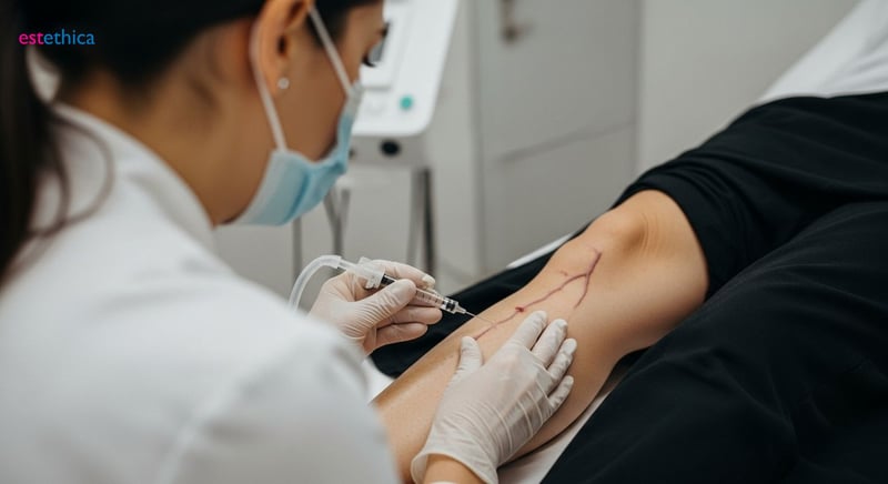 Escleroterapia para eliminar varices