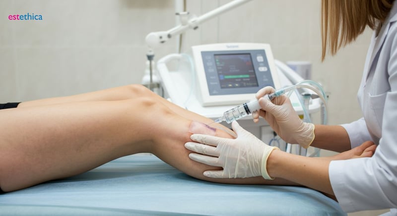 Escleroterapia y láser para tratar varices