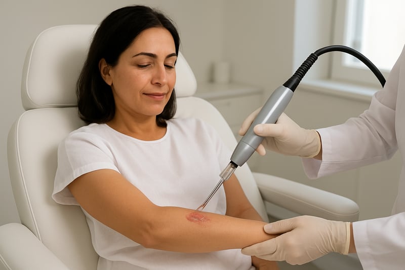 Esperienza del trattamento laser per cheloidi