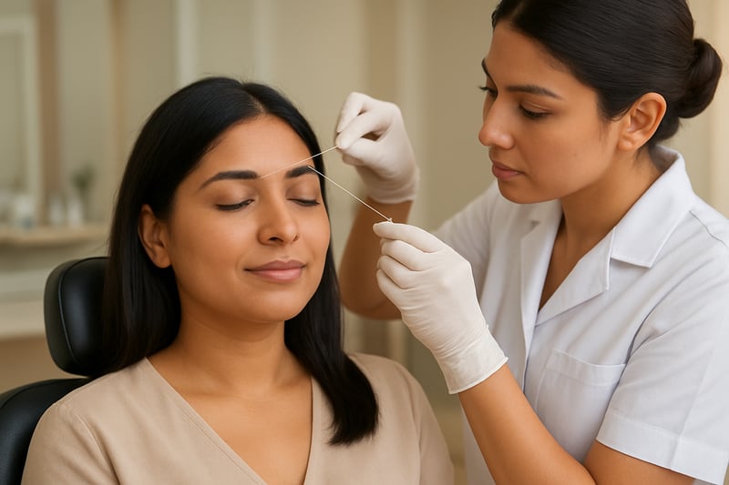 Expert Eyebrow Threading Procedure for Precise Hair Removal