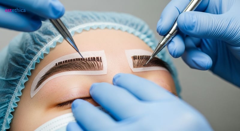 Eyebrow transplant for men, enhancing masculine brows