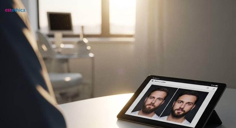Facial hair restoration with beard implants for confidence
