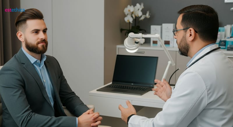 Facial hair transplant for perfect beard density