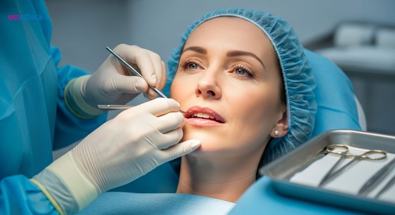 Lip lift surgery results