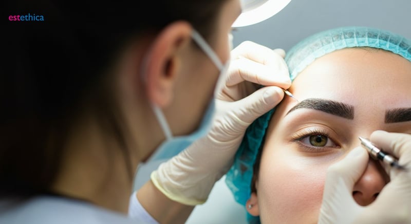 FUE eyebrow hair transplant procedure