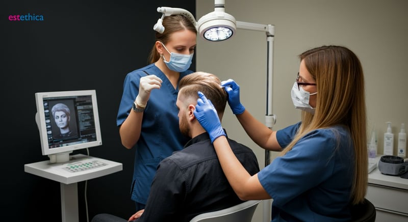 Follicular Unit Extraction (FUE) hair restoration technique