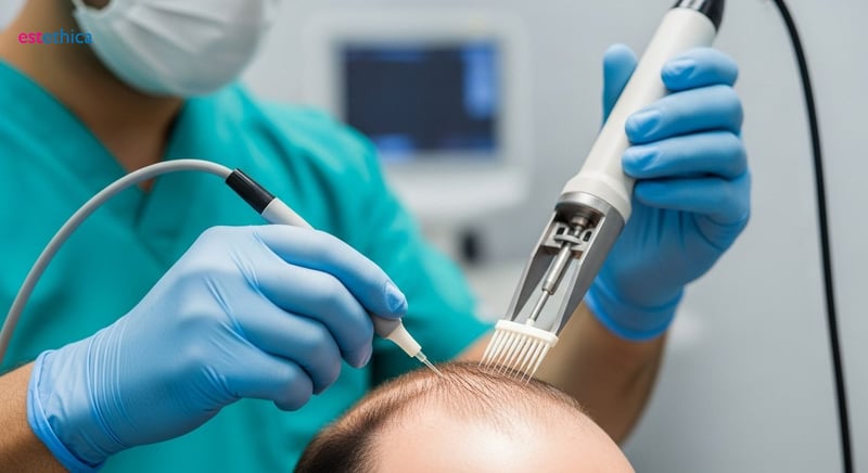 Follicular Unit Extraction (FUE) hair restoration technique