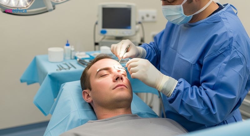 Eyebrow transplant FUE method