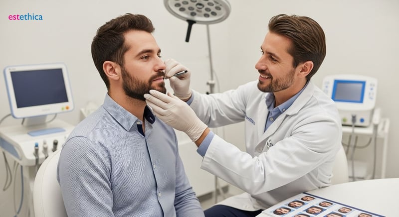 Follicules pileux et greffe de barbe