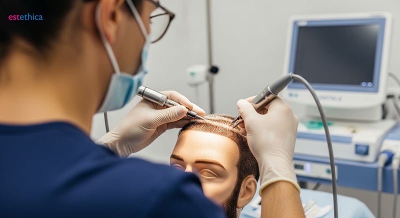 Фоликулярна екстракция (FUE) за възстановяване на брадата