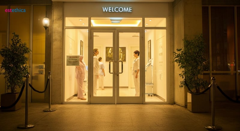 Polite greeting illustration for welcoming someone