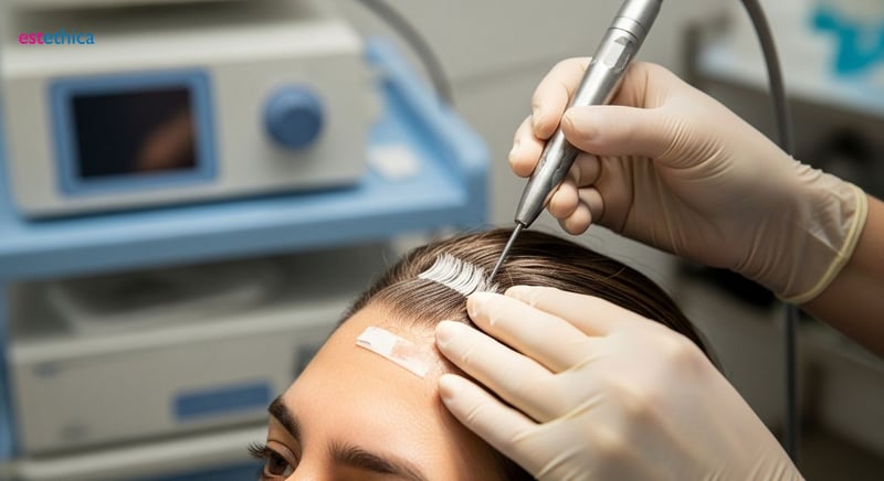 Grefă de păr facial: proces și destinatari