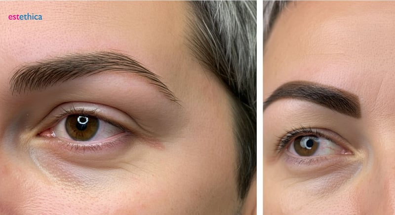 Greffe de sourcils avant après : résultats incroyables