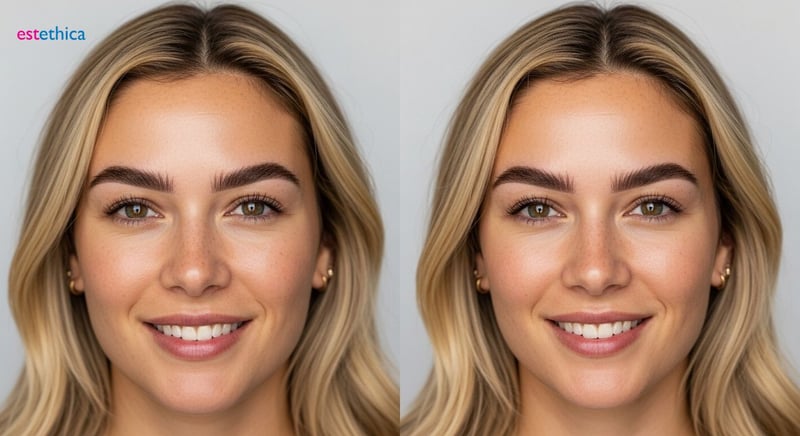 Greffe de sourcils avant après : résultats visibles