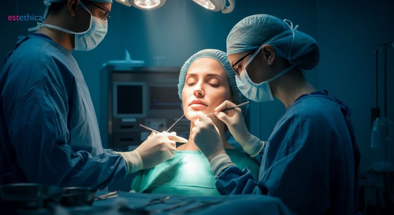 Lip lift procedure explained diagram