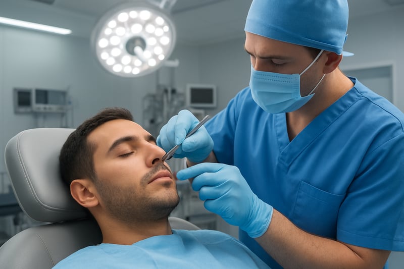 إجراء عملية تجميل الأنف وتصحيح انحراف الحاجز الأنفي في مركز استيثيكا جلوبال
