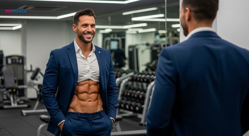 Implantes abdominales para six-pack