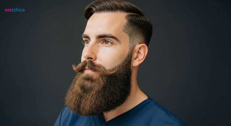 Implants de barbe pour une barbe fournie et naturelle