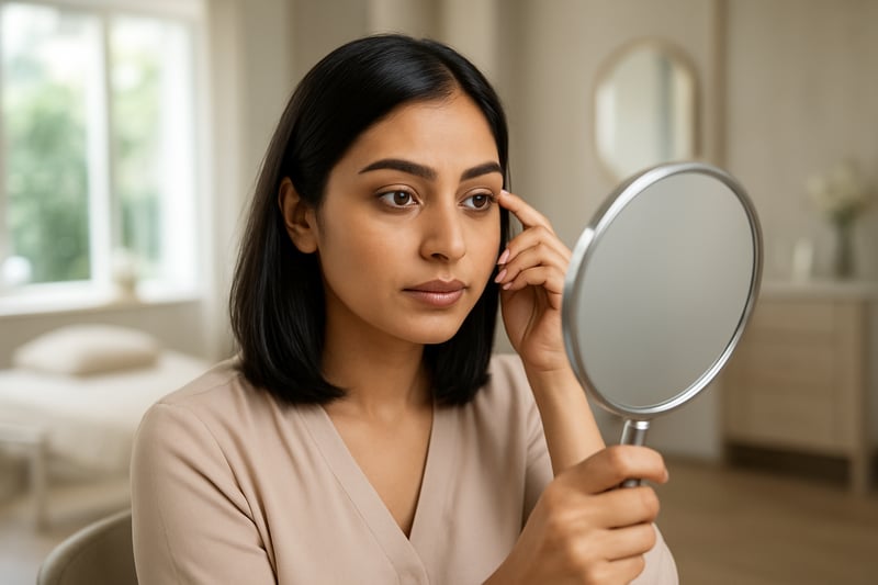 Initial Concern: Uneven and Unruly Eyebrows in Professional Salon Setting