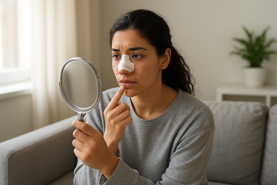 Initial Rhinoplasty Recovery Phase