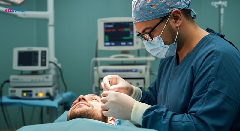 Injerto de barba con técnica FUE