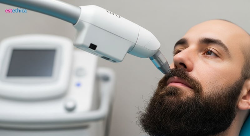 Injerto de barba para una barba poblada