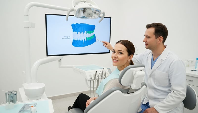 Semnele și simptomele unei gingii retrase