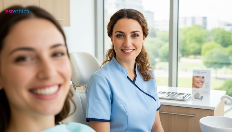 Pose de facettes dentaires : un processus précis et sûr.