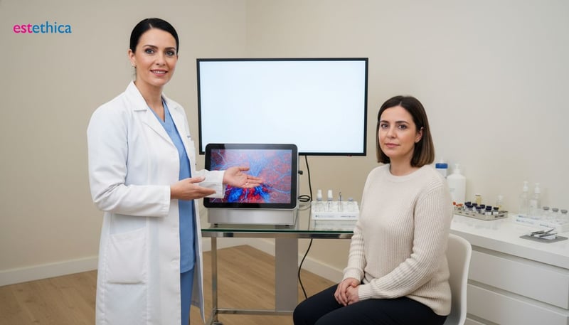 Tratamiento estético de vasos capilares en las piernas