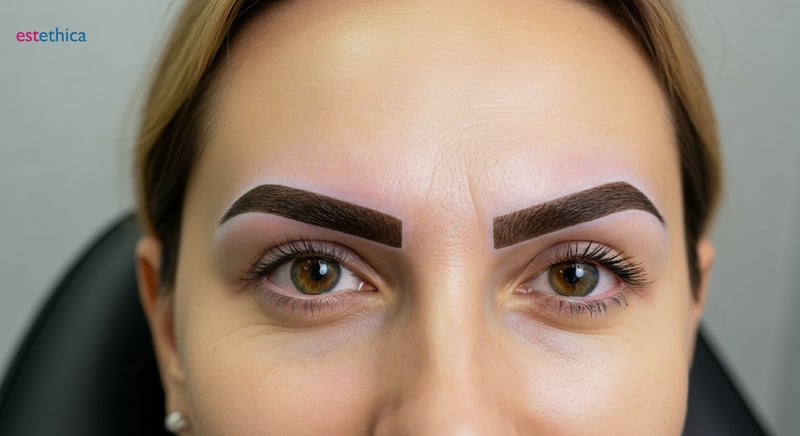 Image de greffe de sourcils, douleur minimale