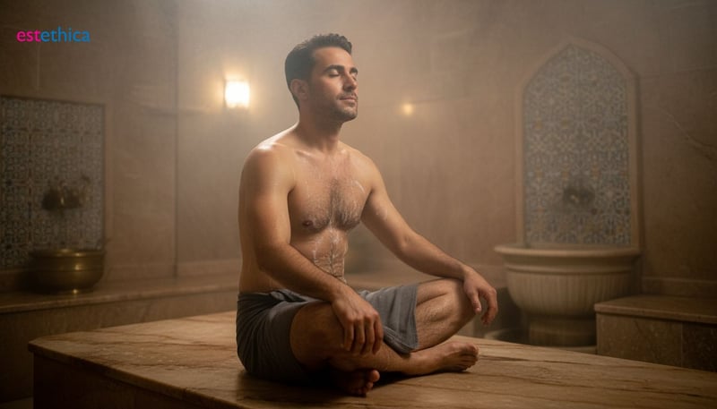 Masaje con espuma y exfoliación en hamam: Piel suave y renovada