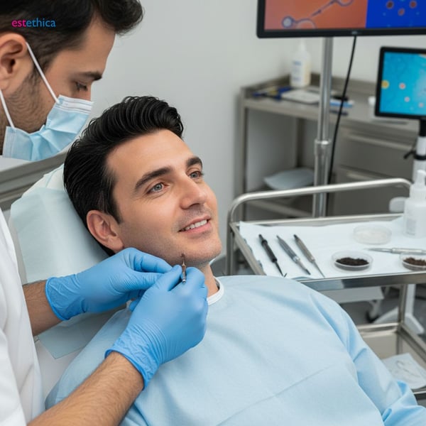 Résultat Greffe de Barbe Avant Après : Transformation Réelle