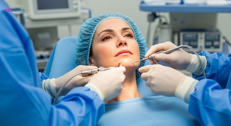 Liposucción de papada: antes y después