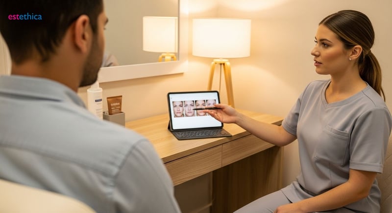 Male breast reduction surgery consultation