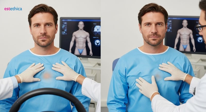 Male breast reduction surgery