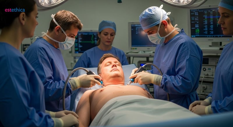 Male chest surgery for contouring