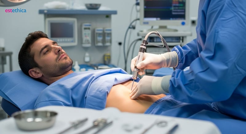 Marcación abdominal masculina