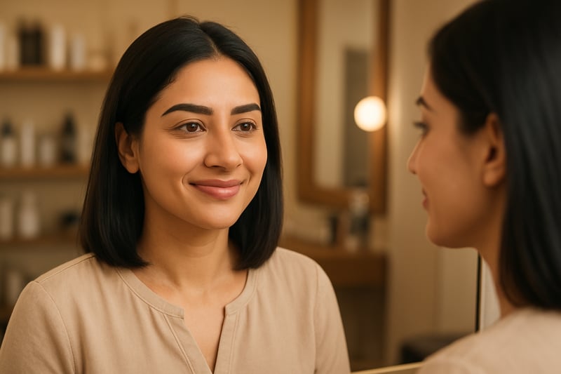 Natural and Perfectly Shaped Eyebrows After Professional Threading