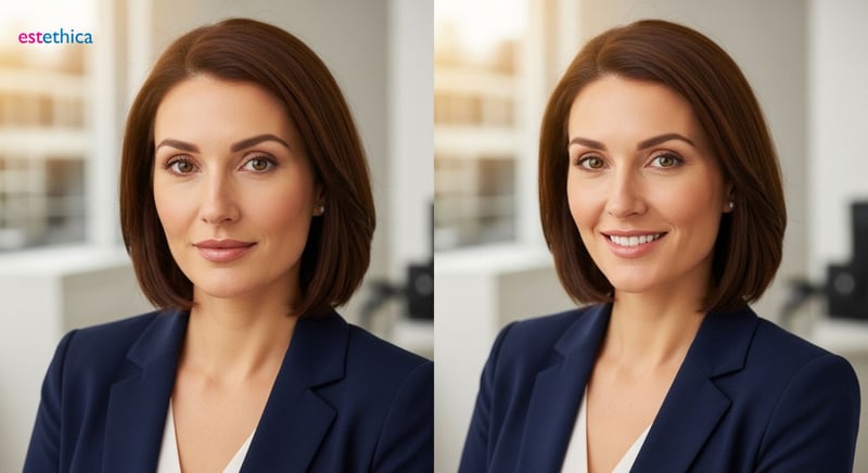 Non-surgical rhinoplasty nose reshaping