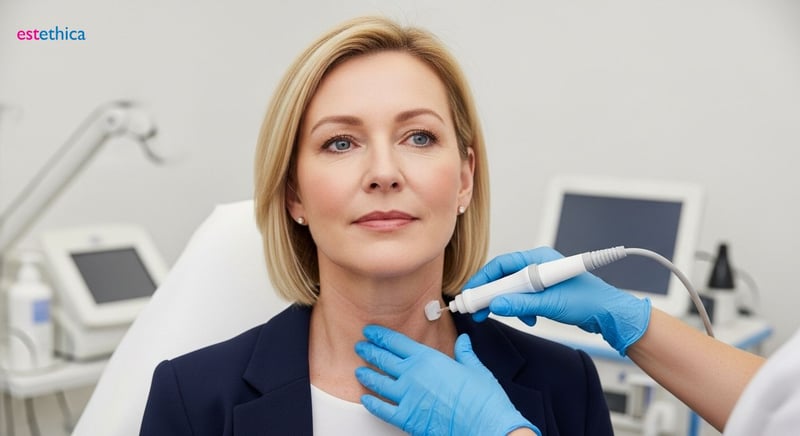 Neckline definition after platysmaplasty and cervicoplasty