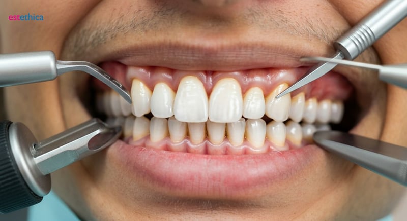 Porcelain veneers for natural-looking smile