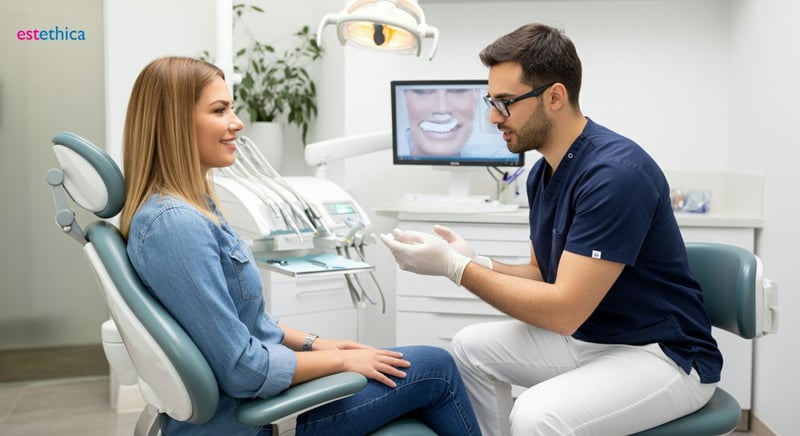 Porcelain veneers crafting natural-looking smile