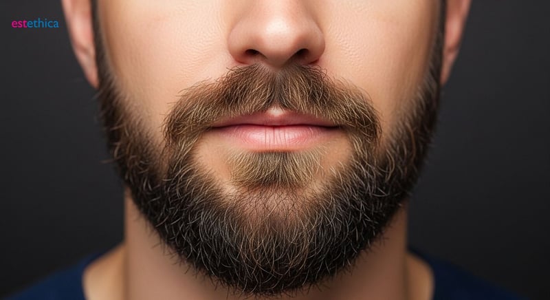 Préparation peau avant greffe barbe