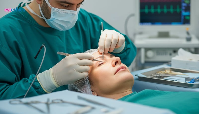 Hängende Augenlider behandeln: Methoden und Vorteile